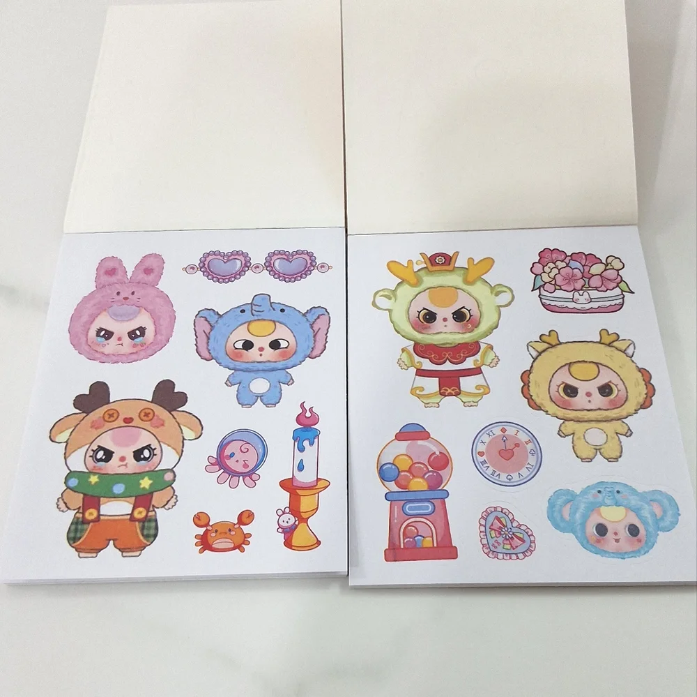 Baby Three Set of 2 Small Sticker Books, 12 Pages In Each Book, New